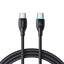 USB kabelis Joyroom S-A30 USB-C to USB-C 60W 1.0m juodas