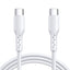 USB kabelis Joyroom SA26-CC3 USB-C to USB-C 60W 1.0m baltas