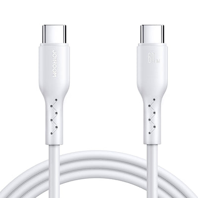 USB kabelis Joyroom SA26-CC3 USB-C to USB-C 60W 1.0m baltas