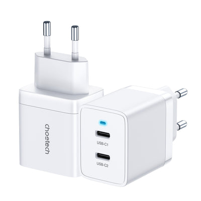 Įkroviklis Choetech Q5006 2xUSB-C PD40W baltas