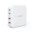 Įkroviklis Choetech PD8008 2xUSB-C/2xUSB-A GaN 100W baltas