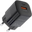 Įkroviklis Choetech PD5006 USB-C/USB-A 33W juodas