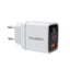 Įkroviklis Choetech PD6052 USB-C/USB-A PD35W GaN baltas