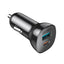 Automobilinis įkroviklis Choetech TC0005 USB-C/USB-A 36W juodas