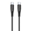 USB kabelis Awei CL-182C USB-C to USB-C 1.0m juodas