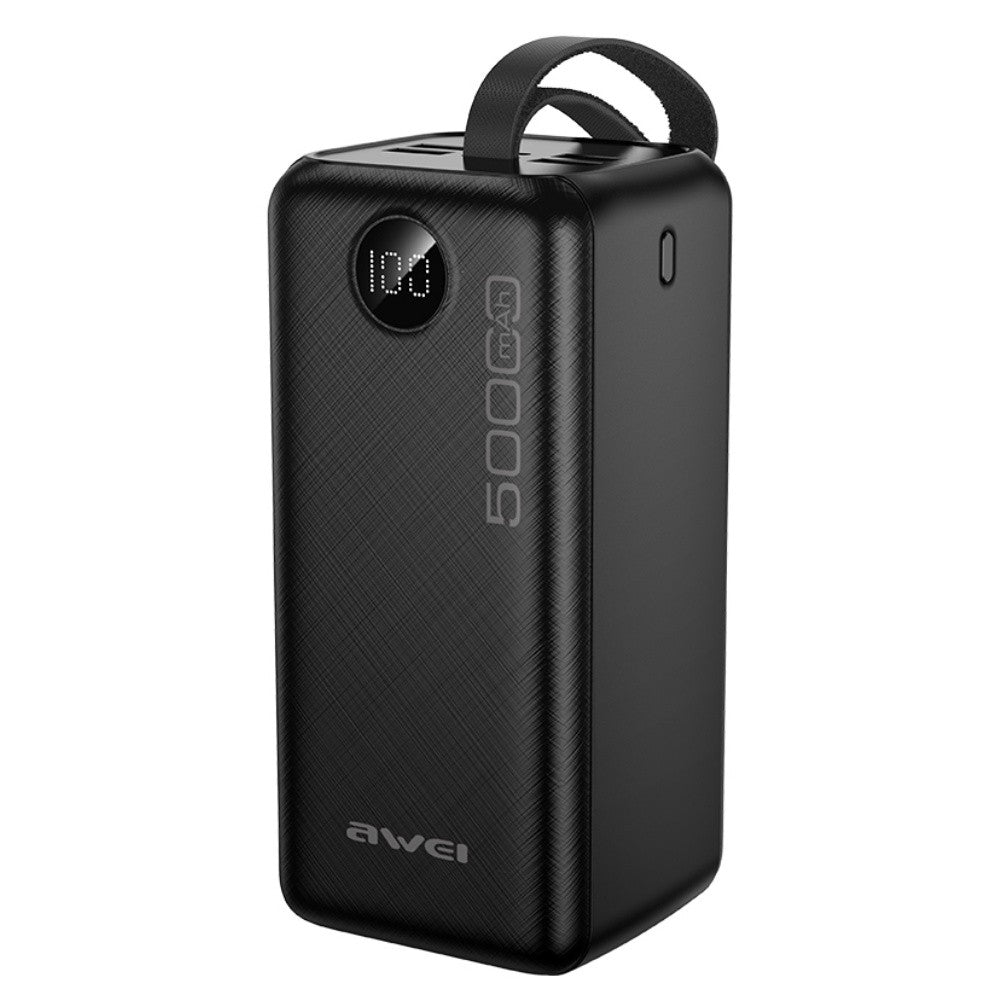 Išorinė baterija Power Bank Awei P36K 5V/2A 50000mAh juoda