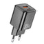 Įkroviklis Awei PD66-EU GaN 35W USB-A/USB-C juodas