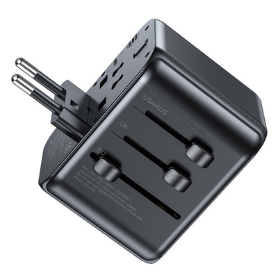 Universalus kelioninis įkroviklis Awei C-39 GaN 35W 2xUSB-A/3xUSB-C juodas