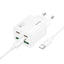 Įkroviklis Hoco N56 2xUSB-C/2xUSB-A PD30W + USB-C to USB-C cable 1.0m baltas