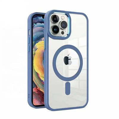 Dėklas Premium Mag Cover Apple iPhone 13 Pro Max mėlynas