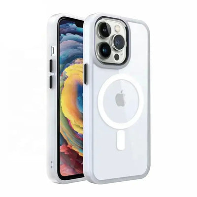 Dėklas Premium Mag Cover Apple iPhone 15 Pro Max baltas