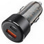 Automobilinis įkroviklis Acefast B12 60W USB-C/USB-A juodas