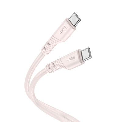 USB kabelis Hoco X97 60W USB-C to USB-C 1.0m baltas