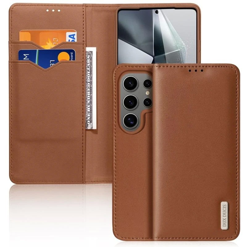 Dėklas Dux Ducis Hivo skirtas Samsung S938 S25 Ultra rudas