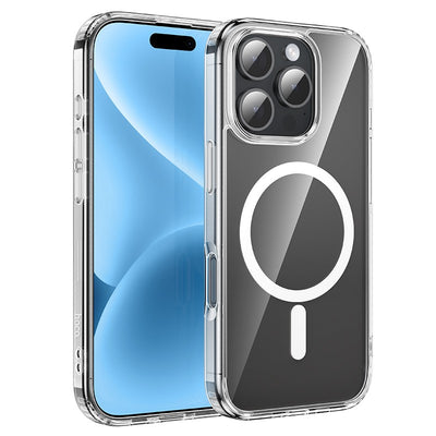Dėklas Hoco Magnetic Airbag Anti-Fall Protective Shell Apple iPhone 16 Pro skaidrus