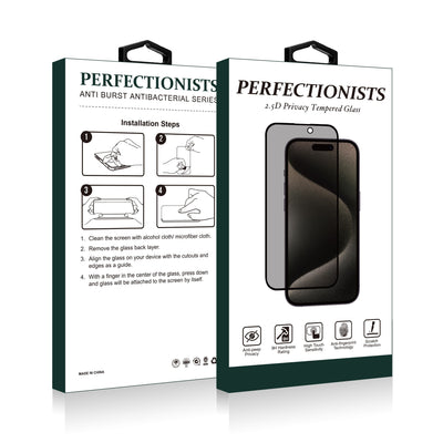 LCD apsauginis stikliukas 2.5D Privacy Perfectionists Samsung S938 S25 Ultra juodas