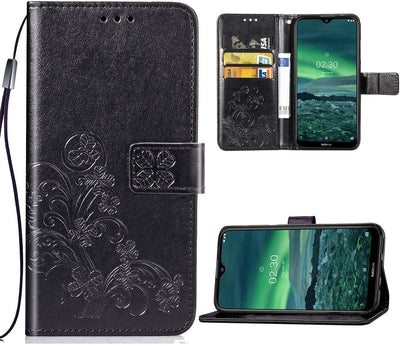 Dėklas Flower Book Samsung A566 A56 5G juodas