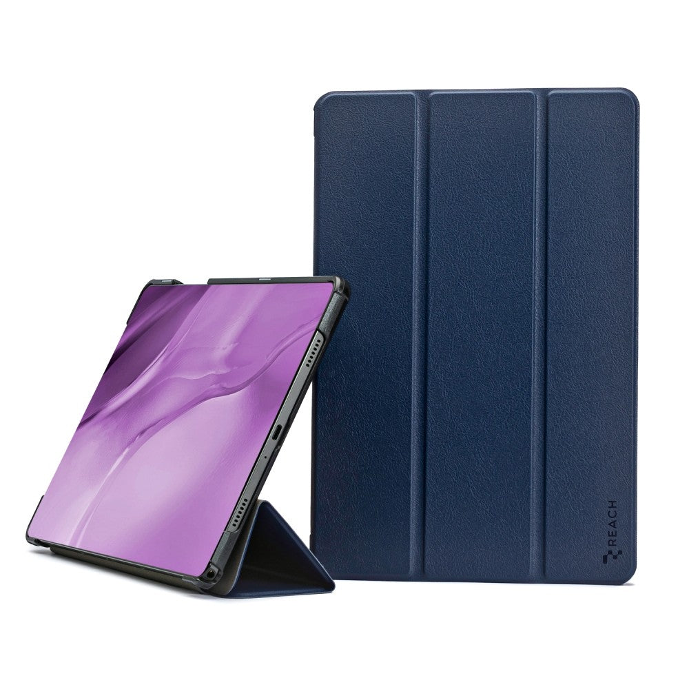 Dėklas Reach Smart Leather Xiaomi Pad 7/Pad 7 Pro tamsiai mėlynas