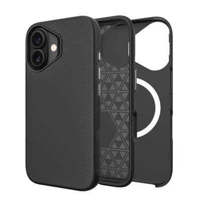 Dėklas Perfectionists Triangle Mag Case Apple iPhone 16 juodas