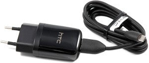 Įkroviklis originalus HTC E250+M400 (1A) su microUSB jungtimi