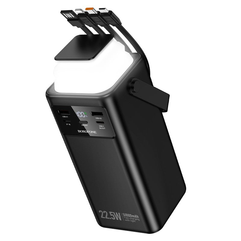 Išorinė baterija Power Bank Borofone BJ65A 22.5W 50000mAh juoda