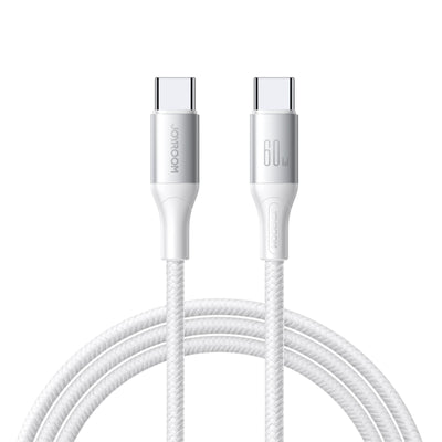 USB kabelis Joyroom S-A28 USB-C to USB-C 60W 1.0m baltas