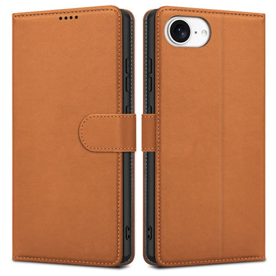 Dėklas Fancy Wallet Samsung A356 A35 5G rudas