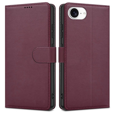 Dėklas Fancy Wallet Samsung A505 A50 tamsiai raudonas