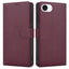 Dėklas Fancy Wallet Samsung A525 A52 4G/A526 A52 5G/A528 A52s 5G tamsiai raudonas
