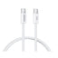 USB kabelis Remax RC-C010 USB-C to USB-C 30W 1.0m baltas