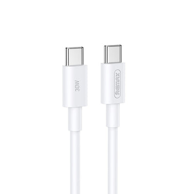 USB kabelis Remax RC-C021 USB-C to USB-C 30W 1.0m baltas