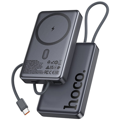 Išorinė baterija Power Bank Hoco Q44 20W MagSafe 10000mAh juoda