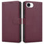 Dėklas Fancy Wallet Samsung A175 A17 4G/A176 A17 5G/A185 A18 4G/A186 A18 5G tamsiai raudonas