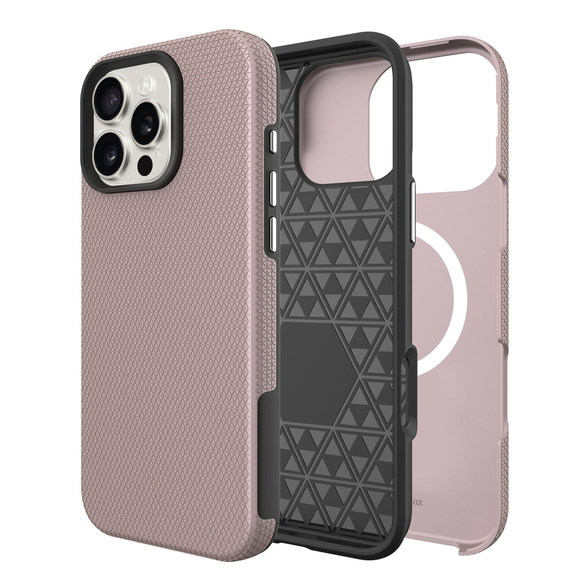 Dėklas Perfectionists Triangle Mag Case Apple iPhone 17 rožinio aukso
