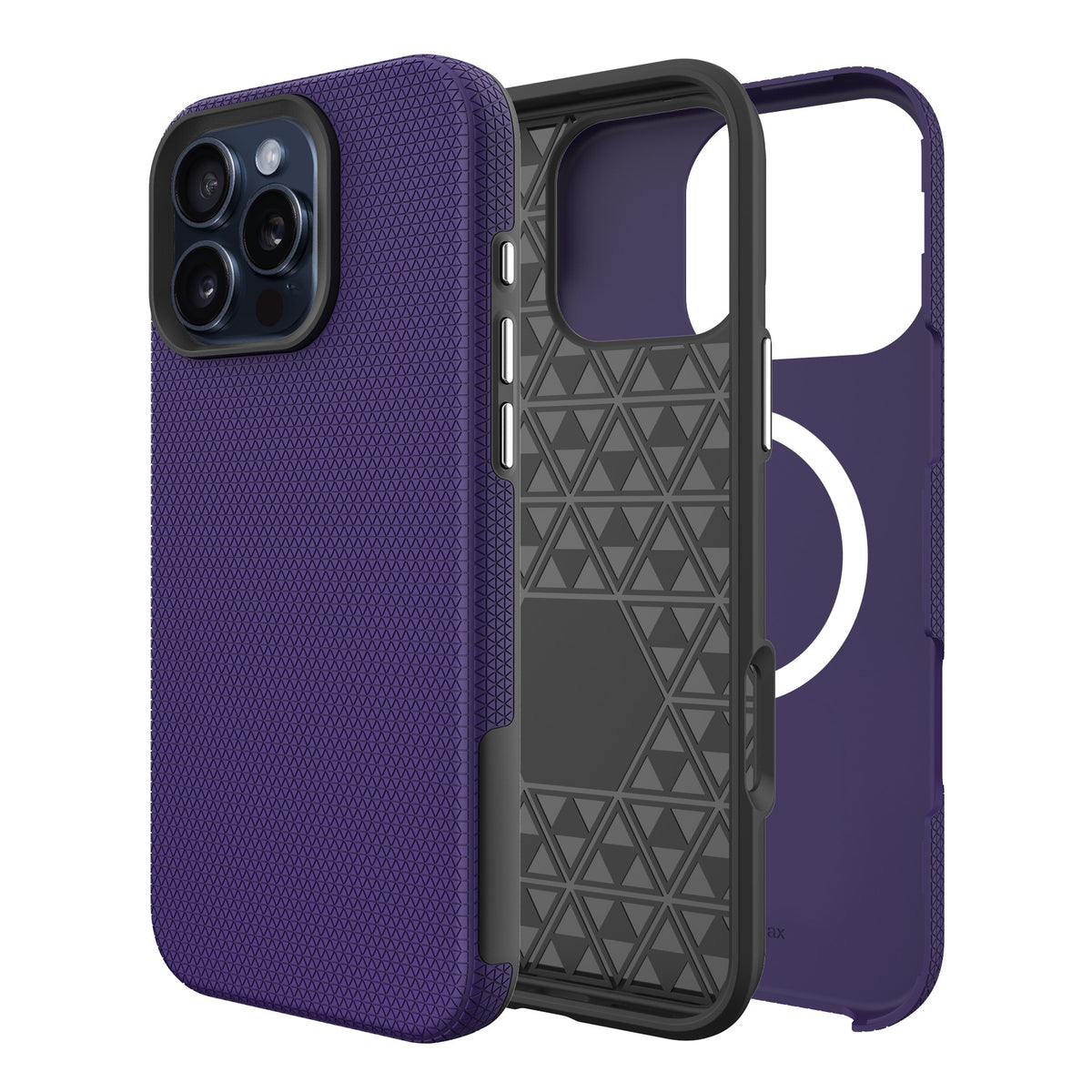 Dėklas Perfectionists Triangle Mag Case Apple iPhone 17 violetinis