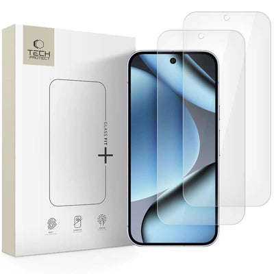 LCD apsauginis stikliukas Tech-Protect Glass Fit+ 2-Pack Google Pixel 9 Pro XL/10 Pro XL