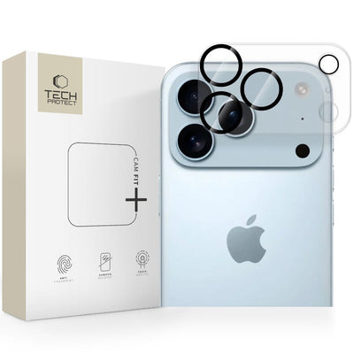 Apsauginis stikliukas kamerai Tech-Protect Cam Fit+ Apple iPhone 17 Pro skaidrus