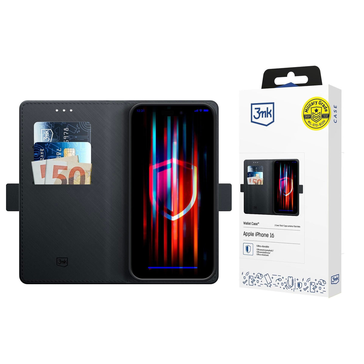 Dėklas 3mk Wallet Case Apple iPhone Air juodas