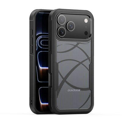Dėklas Dux Ducis Shld Apple iPhone 17 Pro Max/18 Pro Max juodas (Rhythm Pattern)