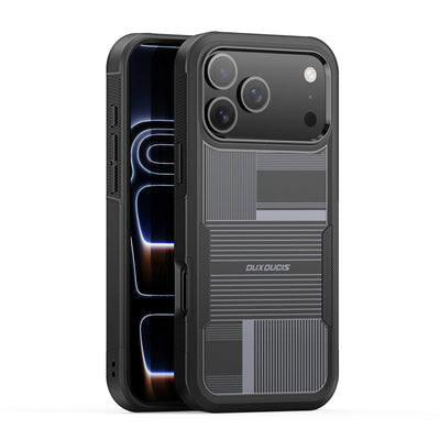 Dėklas Dux Ducis Shld Apple iPhone 17 Pro Max/18 Pro Max juodas (Umbra Pattern)