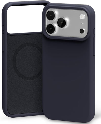 Dėklas Mercury Pure Magsafe Silicon Case Apple iPhone 17 Pro/18 Pro tamsiai mėlynas
