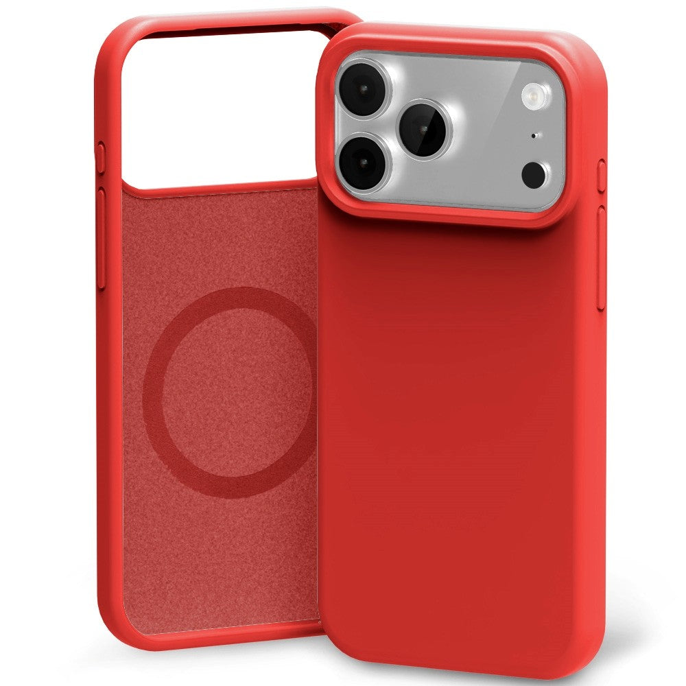 Dėklas Mercury Pure Magsafe Silicon Case Apple iPhone 17 Pro Max/18 Pro Max raudonas