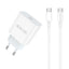 Įkroviklis Jellico AK180 20W USB-C + USB-C to USB-C cable 1.0m baltas