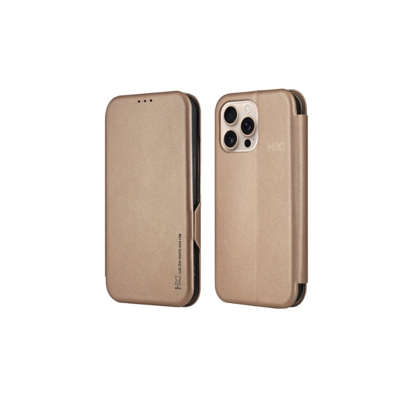 Dėklas HDD Classic Wallet Case Apple iPhone 13/14 auksinis