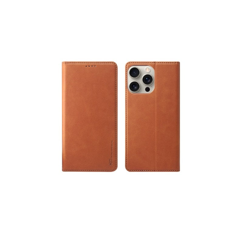 Dėklas HDD Magnetic Wallet Case Apple iPhone 12/12 Pro rudas