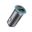 Automobilinis įkroviklis Acefast B16 95W USB-C/USB-A pilkas