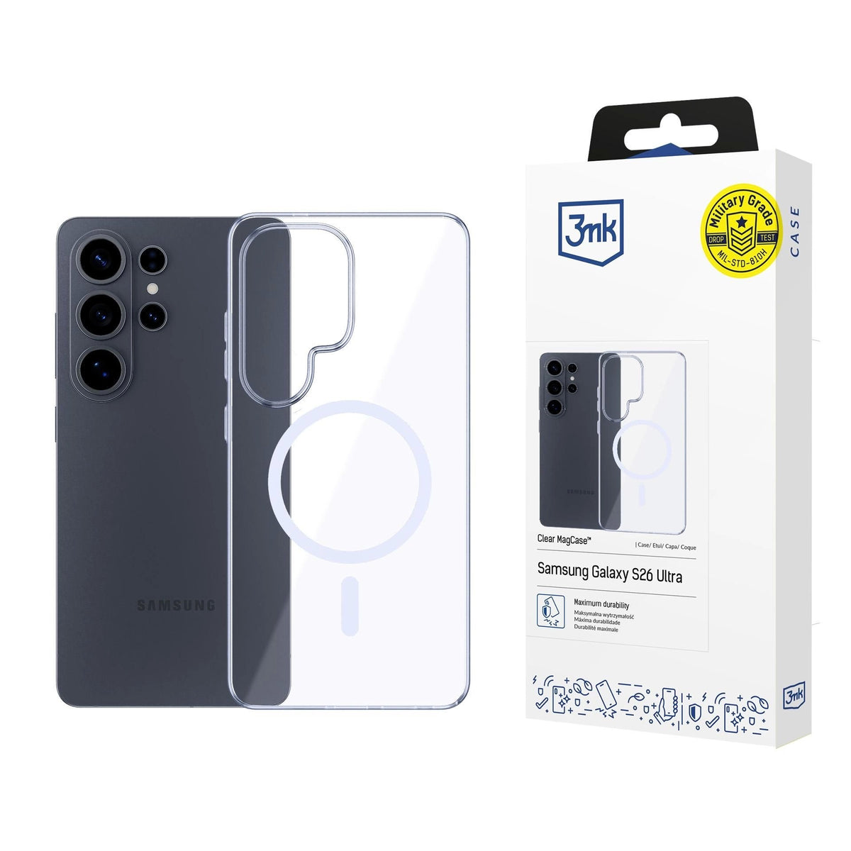 Dėklas 3mk Clear MagCase Samsung S948 S26 Ultra