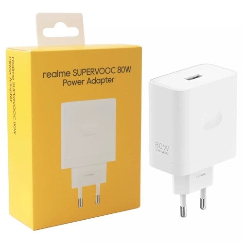 Įkroviklis Realme SuperVOOC 80W USB-A baltas