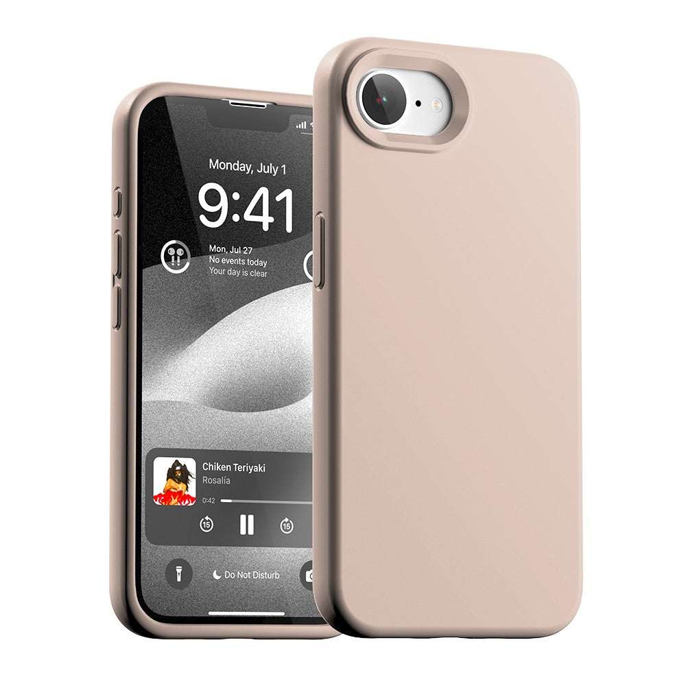 Dėklas Mercury Pure Magsafe Silicon Case Apple iPhone 16e/17e rožinio smėlio