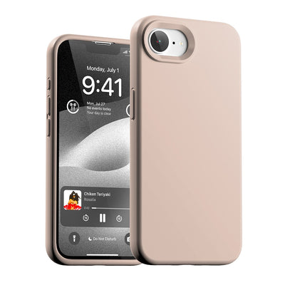 Dėklas Mercury Pure Magsafe Silicon Case Apple iPhone 16e/17e rožinio smėlio
